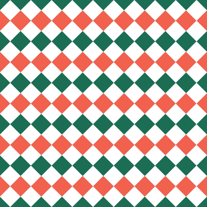 Checkered Diamond Pattern Basics Fabric - Christmas - ineedfabric.com