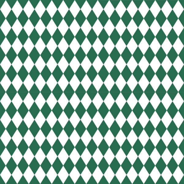 Checkered Diamond Pattern Basics Fabric - Hunter Green - ineedfabric.com