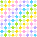 Checkered Diamond Pattern Basics Fabric - Multi - ineedfabric.com