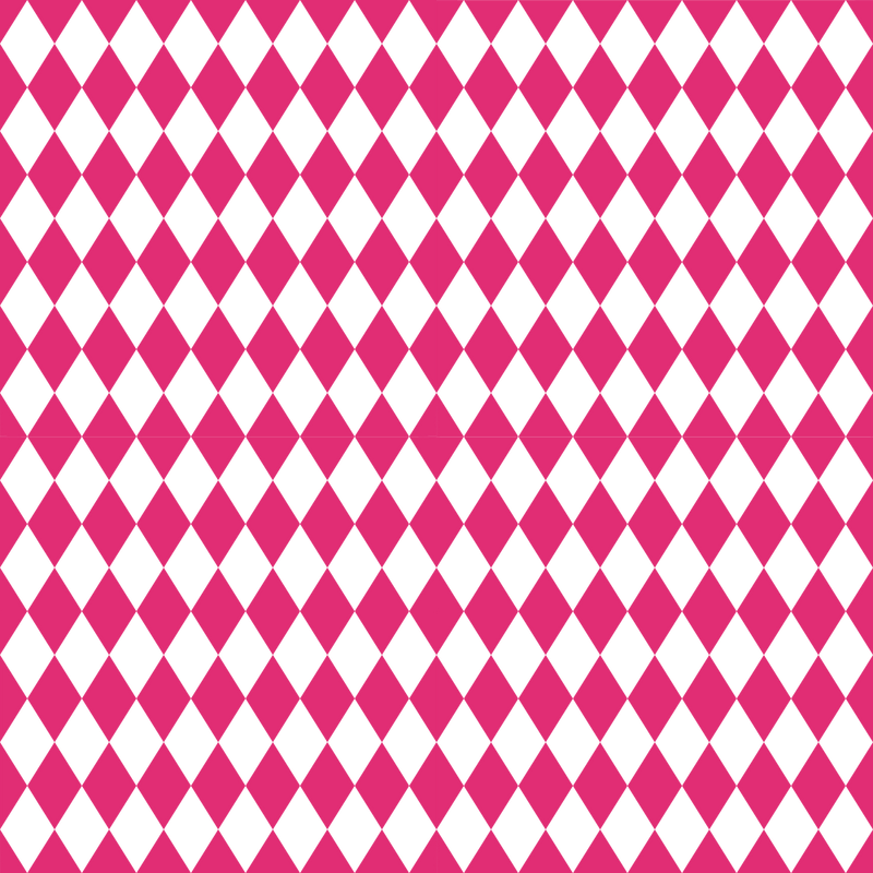 Checkered Diamond Pattern Basics Fabric - Pink Carmine - ineedfabric.com