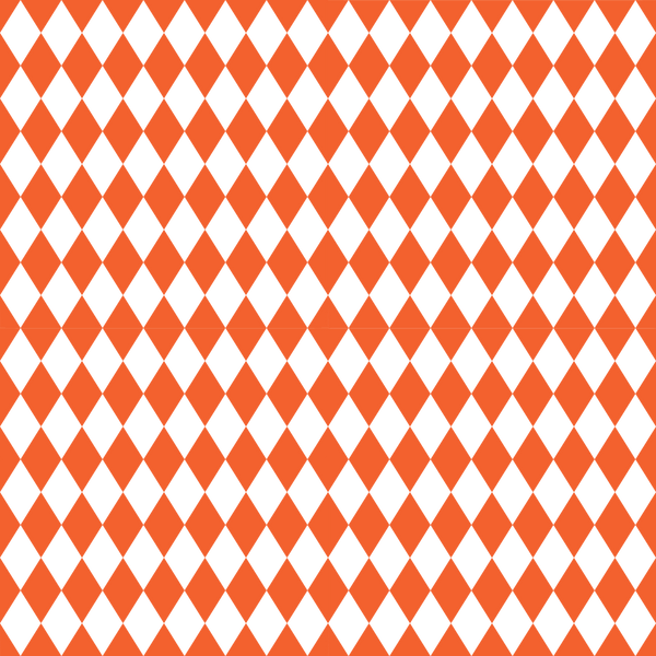 Checkered Diamond Pattern Basics Fabric - Pumpkin - ineedfabric.com