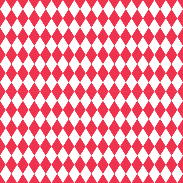 Checkered Diamond Pattern Basics Fabric - Red - ineedfabric.com