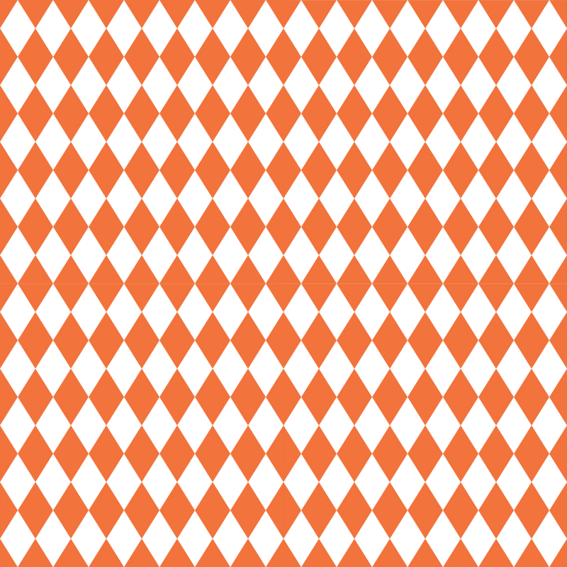Checkered Diamond Pattern Basics Fabric - Soft Orange - ineedfabric.com