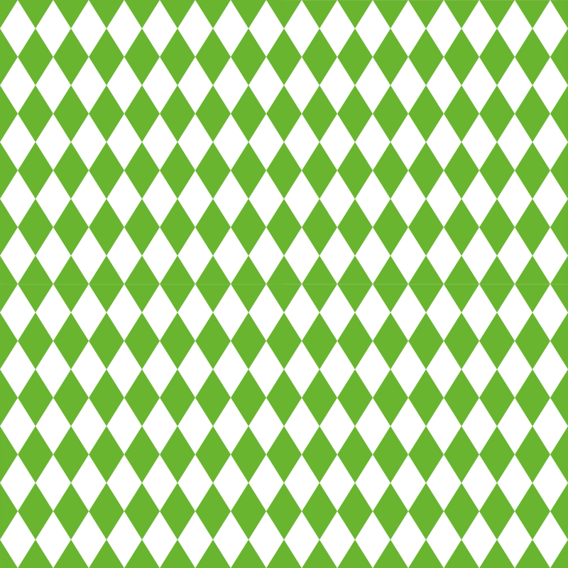 Checkered Diamond Pattern Basics Fabric - Spring Green - ineedfabric.com