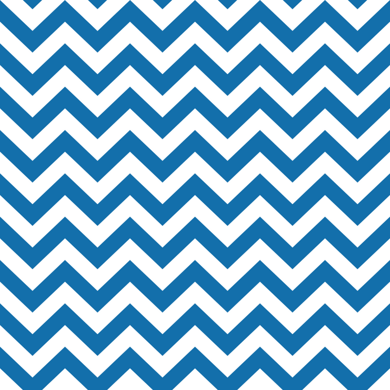 Chevron Zigzag Fabric - Blue - ineedfabric.com