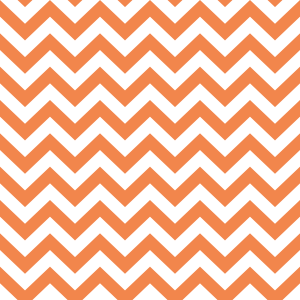 Chevron Zigzag Fabric - Soft Orange - ineedfabric.com