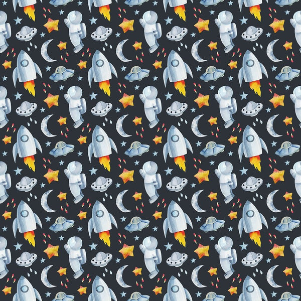 Children's Space Pattern 1 Fabric - ineedfabric.com