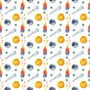 Children's Space Pattern 4 Fabric - ineedfabric.com