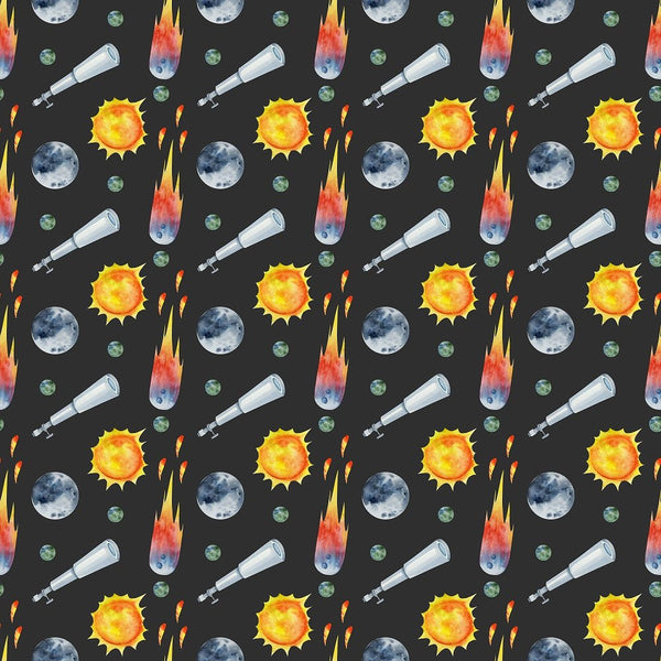 Children's Space Pattern 5 Fabric - ineedfabric.com