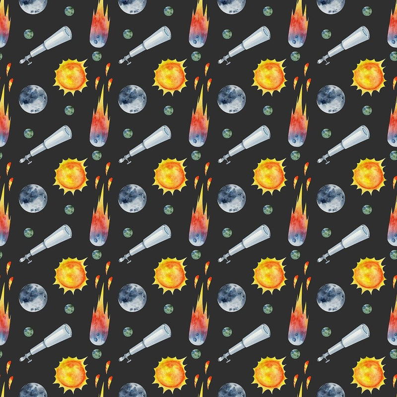 Children's Space Pattern 5 Fabric - ineedfabric.com