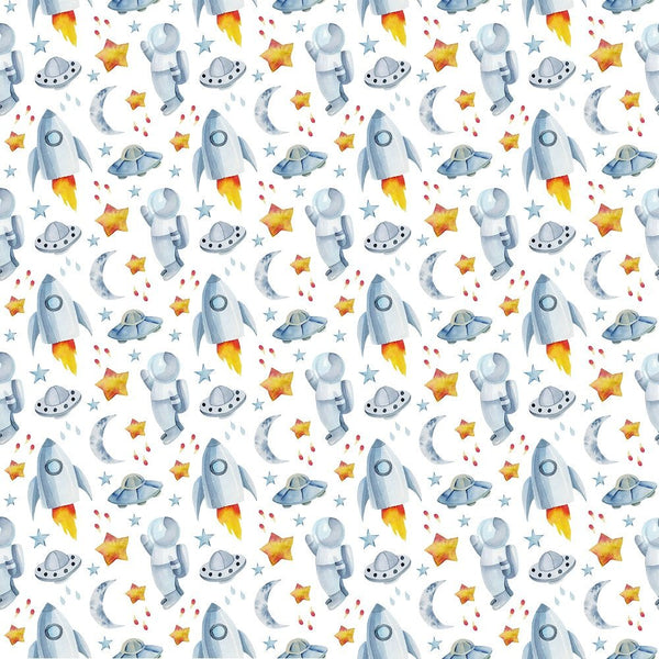 Children's Space Pattern 7 Fabric - ineedfabric.com