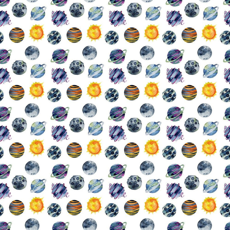 Children's Space Pattern 8 Fabric - ineedfabric.com