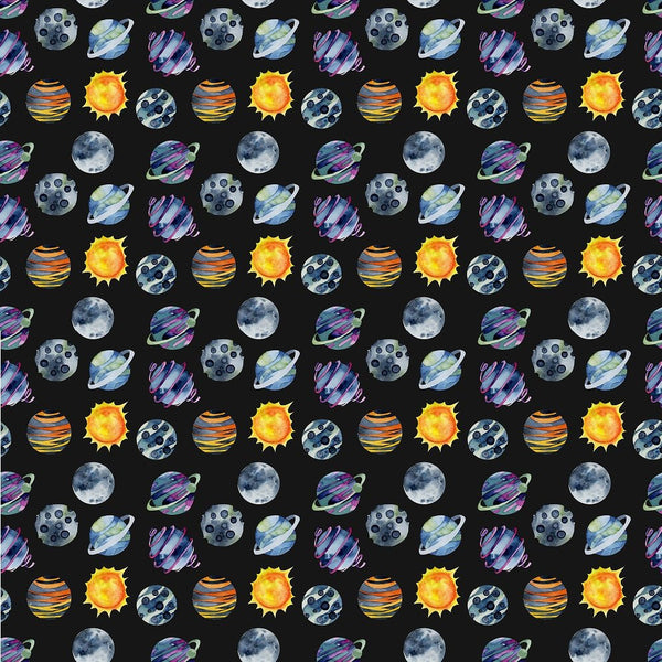Children's Space Pattern 9 Fabric - ineedfabric.com