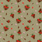 Chocolate Covered Strawberries and Hearts Fabric - Green - ineedfabric.com