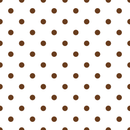 Chocolate Dots Fabric - White - ineedfabric.com