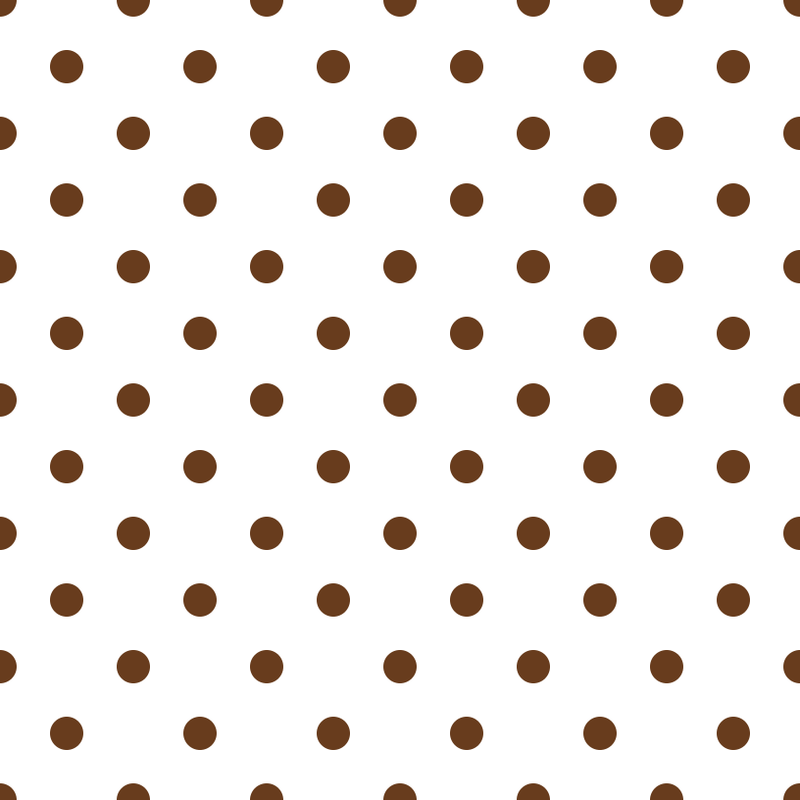 Chocolate Dots Fabric - White - ineedfabric.com