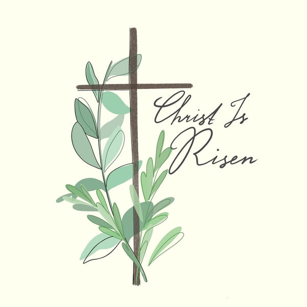 Christ Is Risen Fabric Panel - ineedfabric.com