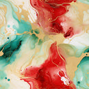 Christmas Abstract Marble Pattern 7 Fabric - ineedfabric.com