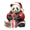 Christmas Animals Panda Bear 3 Fabric Panel - ineedfabric.com