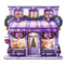 Christmas Antique Storefront Fabric Panel - Purple - ineedfabric.com