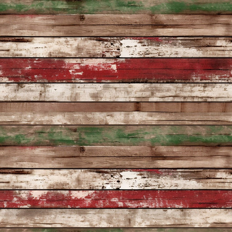 Christmas Barn Wood Pattern 4 Fabric - ineedfabric.com