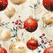 Christmas Bulbs Pattern 1 Fabric - ineedfabric.com