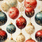 Christmas Bulbs Pattern 4 Fabric - ineedfabric.com