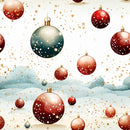 Christmas Bulbs Pattern 6 Fabric - ineedfabric.com