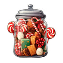 Christmas Candy Jar 10 Fabric Panel - ineedfabric.com