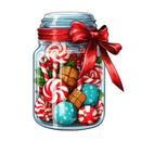 Christmas Candy Jar 12 Fabric Panel - ineedfabric.com