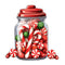 Christmas Candy Jar 2 Fabric Panel - ineedfabric.com