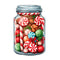 Christmas Candy Jar 3 Fabric Panel - ineedfabric.com