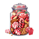 Christmas Candy Jar 8 Fabric Panel - ineedfabric.com