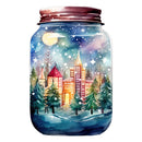 Christmas City in a Jar Fabric Panel - ineedfabric.com