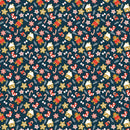Christmas Cookie Fabric - Navy - ineedfabric.com