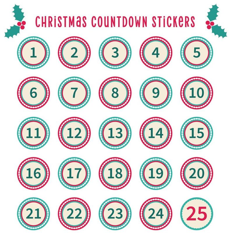 Christmas Countdown Advent Calendar Fabric Panel - ineedfabric.com