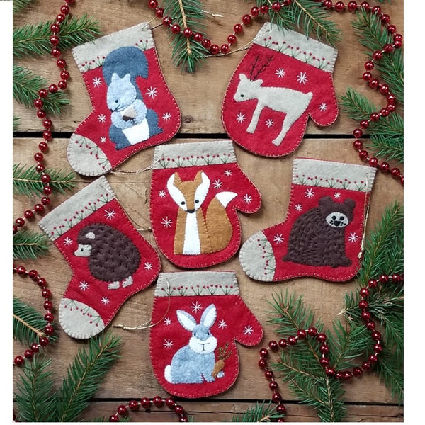 Christmas Critters Ornament Kit Pattern - ineedfabric.com