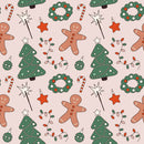 Christmas Day Elements Fabric - ineedfabric.com