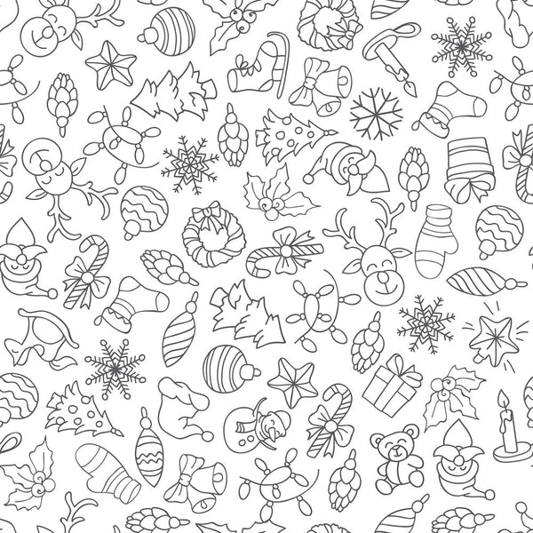 Christmas Elements Fabric - ineedfabric.com