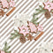 Christmas Elements on Diagonal Stripes Fabric - Gray - ineedfabric.com