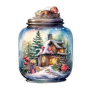 Christmas Eve Scene Jar 16 Fabric Panel - ineedfabric.com