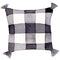 Christmas Farmhouse Gnome Black and White Pillow Fabric Panel - ineedfabric.com