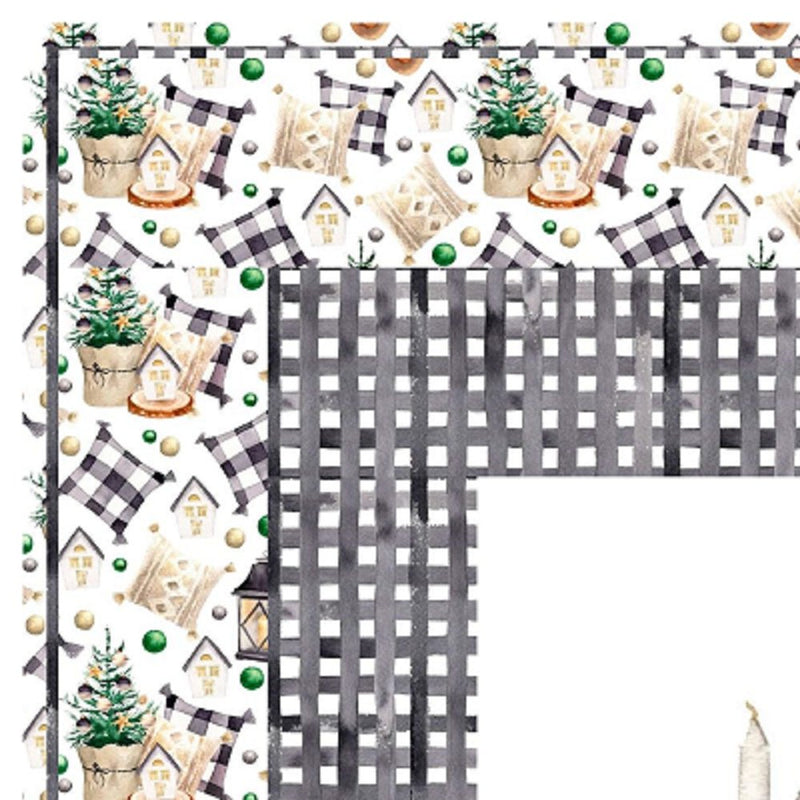 Christmas Farmhouse Gnome Chilling Wall Hanging 42" x 42" - ineedfabric.com