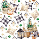 Christmas Farmhouse Gnome Pattern 2 Fabric - ineedfabric.com