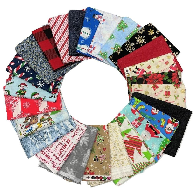 Christmas Fat Quarter Bundle - 25pk - ineedfabric.com