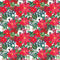Christmas Floral Pattern 3 Fabric - ineedfabric.com