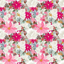 Christmas Floral Pattern 5 Fabric - ineedfabric.com