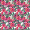 Christmas Floral Pattern 7 Fabric - ineedfabric.com
