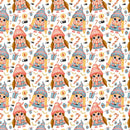 Christmas Girl Gnomes & Decorations Fabric - Multi - ineedfabric.com