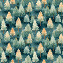 Christmas Gnome Dreams Forest Pattern 1 Fabric - ineedfabric.com